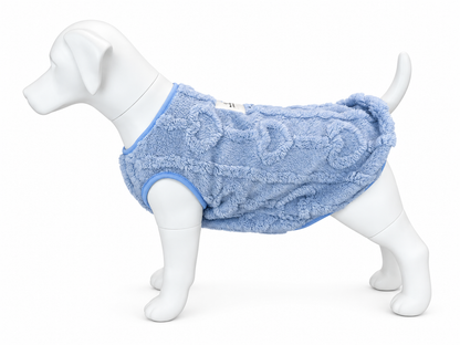 Teddy hondentrui met D-ring – lichtblauw