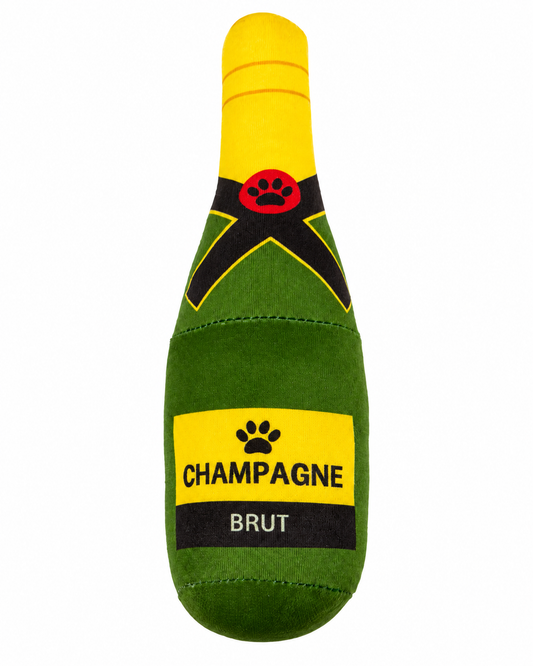 Hondenspeeltje Champagnefles met piep