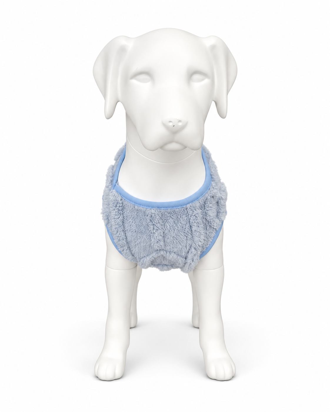 Teddy hondentrui met D-ring – lichtblauw