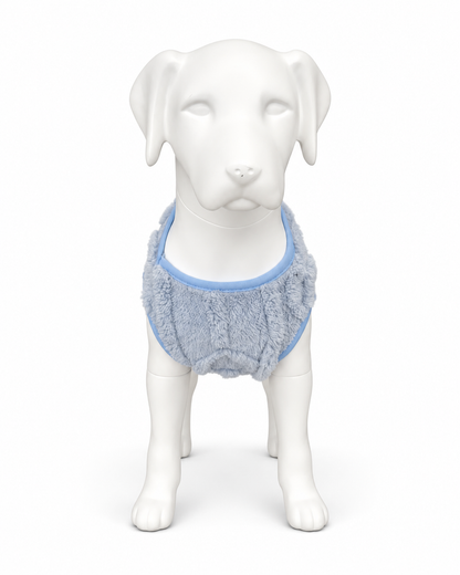Teddy hondentrui met D-ring – lichtblauw
