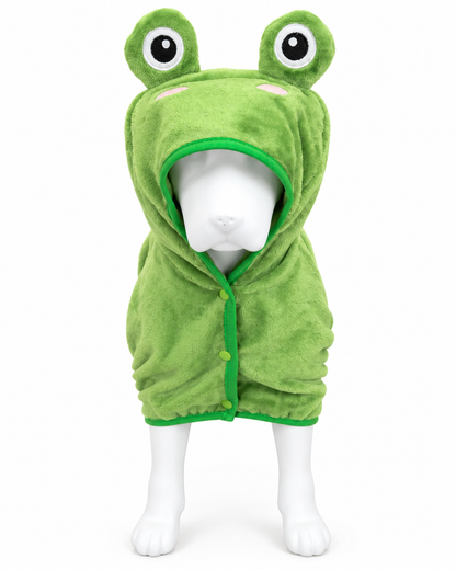 Hondenbadjas kikker – groen