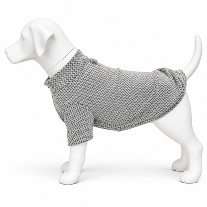 Hondenshirt Grijs met Zigzagpatroon