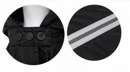 Hondenoverall met capuchon – zwart’