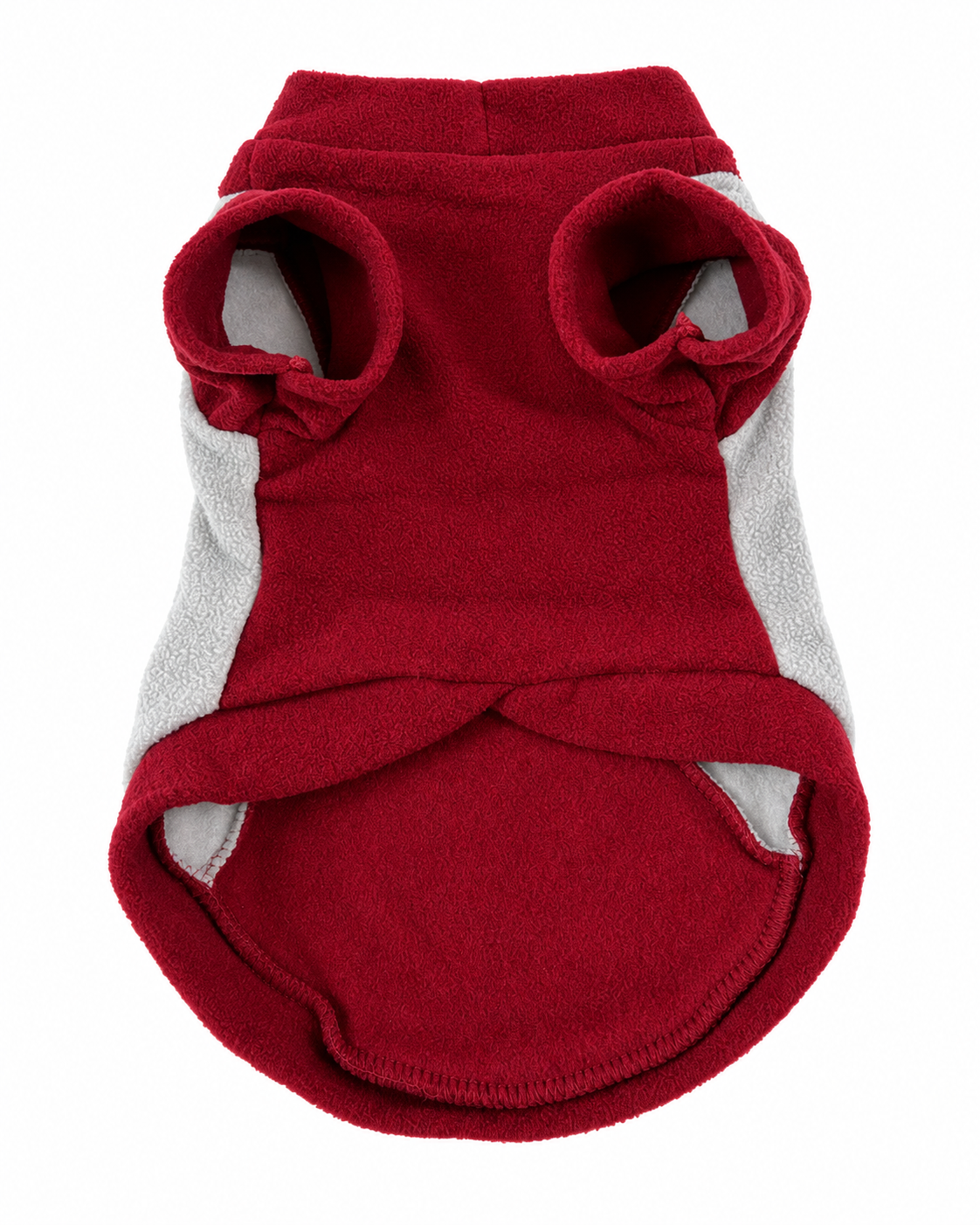 Fleece Hondentrui Bordeauxrood & Grijs
