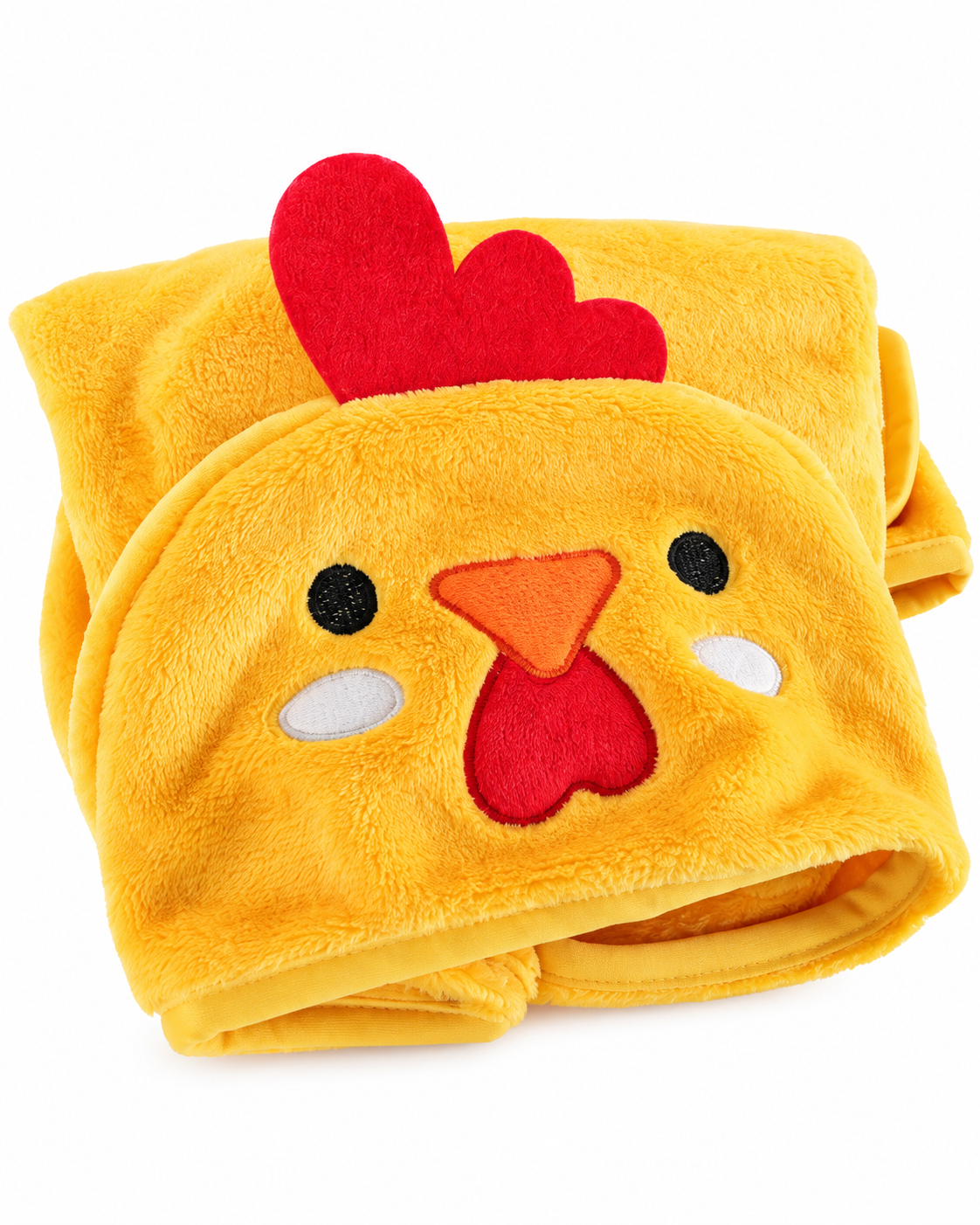 Gele Hondenbadjas met Kippenkap